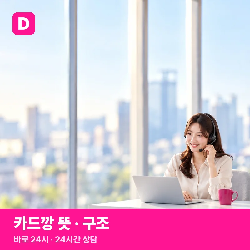 카드깡 뜻 · 구조 — 바로 24시 상담 안내 그림