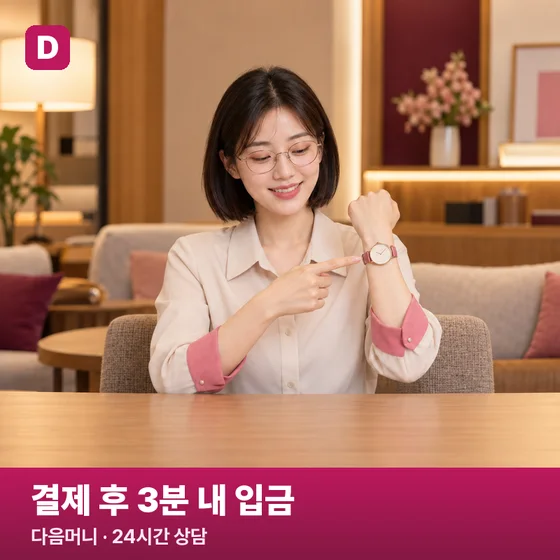 카드깡 업체 결제 후 3분 내 입금 — 상담원 사진